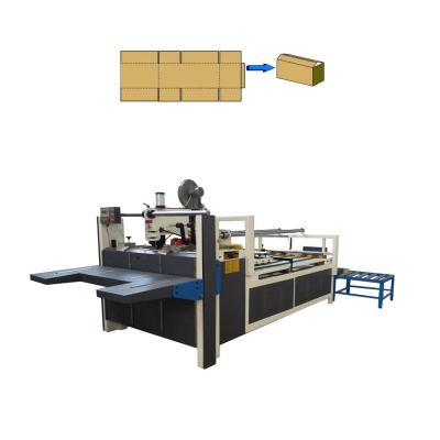 China Making carton box Model 1500 Semi automatic carton box folder gluer corrugated cardboard folding gluing machine for sale