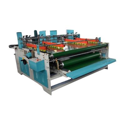 China Making carton box semi-auto press type double pieces corrugated board folder gluer machine for corrugated box making for sale