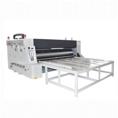 China Building Material Shops factory sale semi automatic flexo printing machine carton box chain feeder printer slotter machine for sale