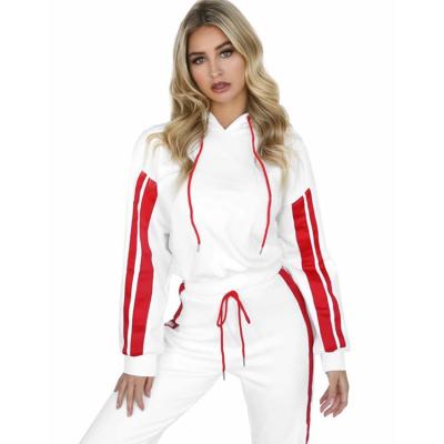 China Wholesale Custom Made High Quality Hot Sports Anti-Static Suit Contrasting Long Sleeve Women's Two Piece Suit for sale