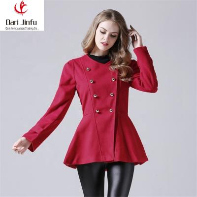 China Red Rose Women's Breathable Coat Rose Red Slim Coat With High Quality for sale