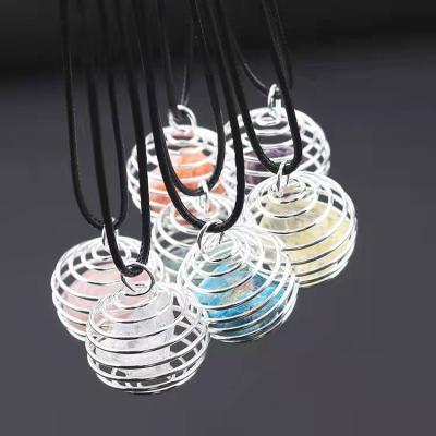 China Hot Selling Women Fashion Jewelry Alloy Natural Stone Pendant Necklace Trendy Hot Sale for sale