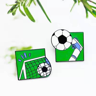 China 2022 Global INS Hot Sale Sports Soccer Pin Badges Creative Fashion Lapel Pins Custom Supplier for sale