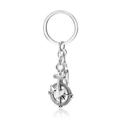 China Alloy Key Ring Metal Boat Anchor Fashion Global Hot Selling Key Chain Key Chain For Bag Clothes for sale