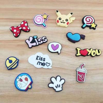 China Clog Charm DIY Unlock PVC Plastic Accessories Fit Shoe Charms Decoration Phone Case Hair Clip for sale