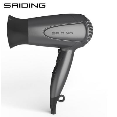 China Travel 1400W Collapsible Hair Colored Overheat Protection Foldable Hair Dryer With DC Motor for sale