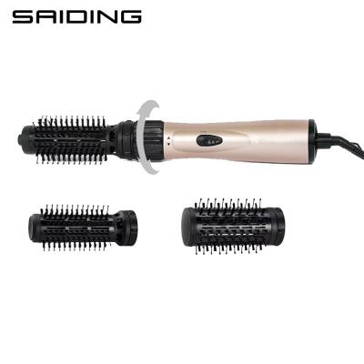 China Ionic Auto Rotating 2 in 1 Electric Hair Dryer Brush Up Hot Air Comb Blower Brush One Step Hair Curler Styler for sale