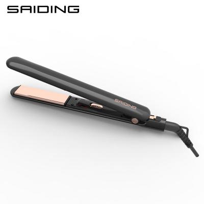 China Outdoor Good Quality PTC Quickly Heat 200 Temperatures Curling Portable Hair Iron Hair Straightener for sale