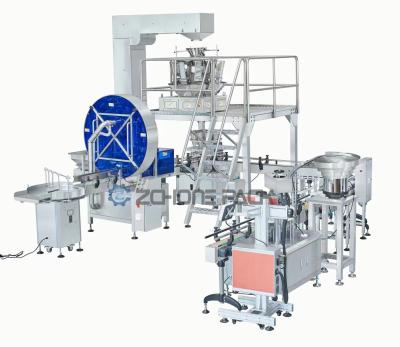 China Automatic Granule Filling Machine Weighing Filling Machine Screw Capping Machine for sale