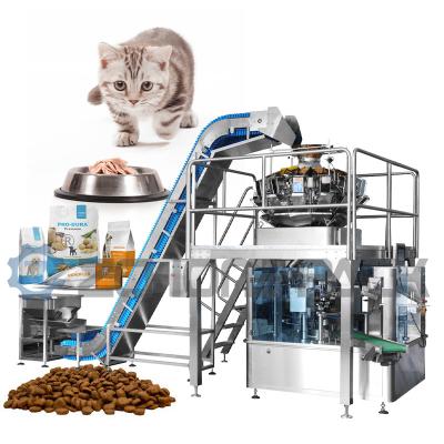 Cina Pesatura dell'impacchettatrice dell'alimento di Cat And Dog Food Pet e sigillatura automatiche in vendita