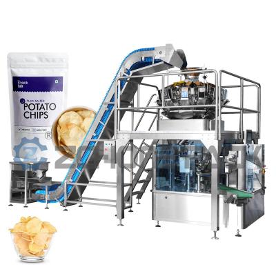 China 10G Kartoffelchips-Verpackungsmaschine Automatische Verpackungsmaschine für Pommes-Frites-Snacks zu verkaufen