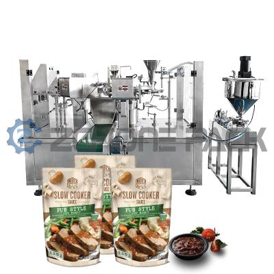 China Pe Bag Liquid Packaging Machine Liquid Paste Yogurt Milk Honey Sauce Ketchup Salsa Chili Sauce for sale