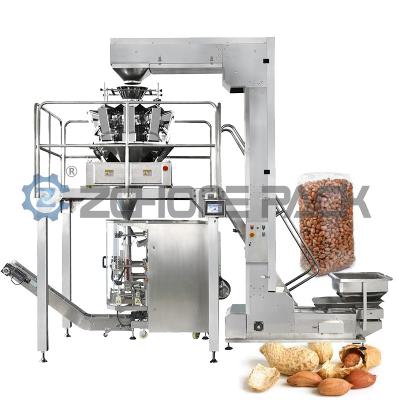 China Peanut Granule Pillow Bag Back Seal Bag Four Side Seal Pouch Triangle Bags Vertical Packaging Machine for sale