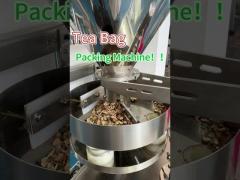 Tea Bag Packing Machine Marinade Tea Herbs Flower Spices Nylon Fabric Triangle Tea Bags Four Corners