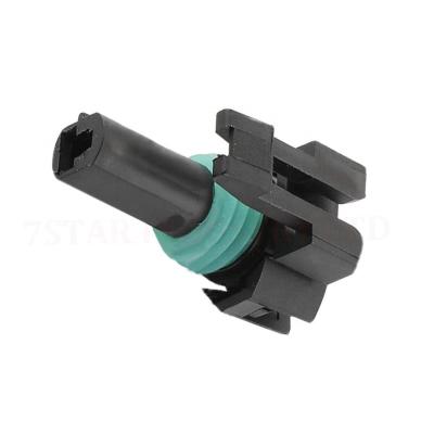 China DJ7018-2.8-21 1 Pin Black Automotive Water Temperature Sensor Plug Connector With Terminal for sale