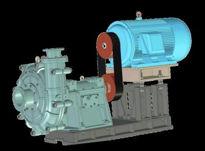 China Anti Abrasion Sewage Slurry Mud Pump , 604.1M3/H Sand Slurry Pump 200ZBD-530 for sale