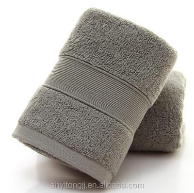 China Ring Spun Cotton Bath Towel 100% Child Safe (70 x 140 cm) Highly Absorbent and Quick Dry Bath Towel - Super Soft Hotel Quality Towel (Grey) for sale