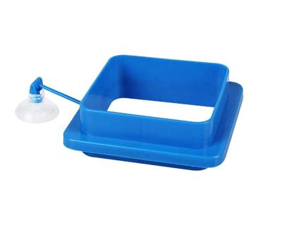 China Viable Aquarium Feeding Ring Floating Rings Food Feeder Feeder Bowl With Suction Cup For Fish Feeder Round Shape for sale