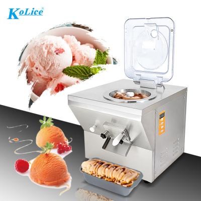 China Snack Factory Counter 20L Large Capacity Vertical Fruits Open Batch Freezer Hard Ice Cream Churner / Continuous Straight Bowl / Ice Cream Churner for sale