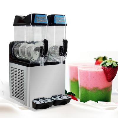 China 12Lx2 Restaurant Rolls Frozen Cocktail Ice Slush Machine / Frozen Drinks Juice / Margarita Maker for sale