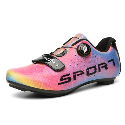 China Outdoor Non-slip Lock SPD High Quality Reflective Bicycle Road Cycling Shoes for sale