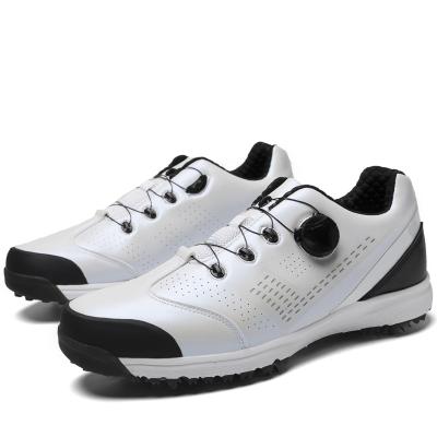 China OEM Breathable High Quality Mens And Womens Microfiber Golf Shoes Non - Slip for sale