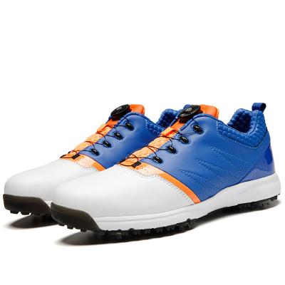 China Breathable Factory Customize Comfortable Non Slip Mens Microfiber Golf Shoes for sale