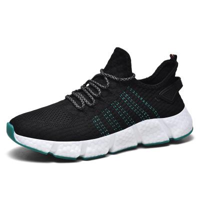 China Fashion\Comfortable\Durable\Breathable\Lit China Factory Wholesale Knitted Upper Breathable Reflective Sneakers For Men Casual Shoes Men for sale