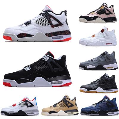 China 2021 Fashion Comfortable Men's Sneakers Aj4 Sports Shoes Aj4 Outdoor Basketball Shoes Comfortable Men's Basketball Shoes for sale