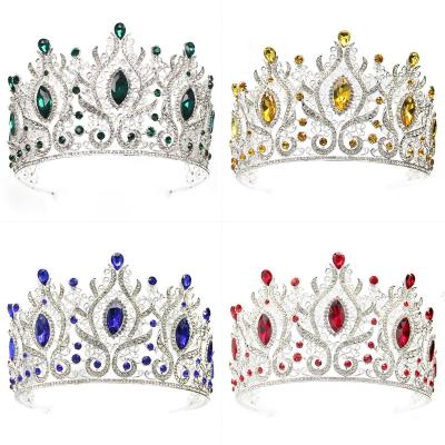 China Wedding Tiara Crown New Design Alloy Tiaras Crystal Crowns Wedding Tiara Rhinestone For Women for sale