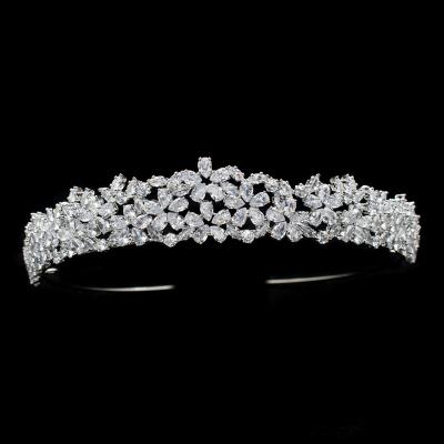 China Wedding Tiara Bridal Wedding Princess Tiara Beauty Pageant Queen Around Adult Tiara Crown Wedding Headpiece Women for sale