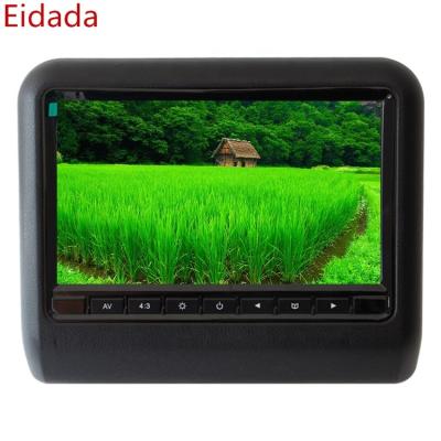 China Factory sale industry remote control car headrest monitor with 9 inch lcd screen support connect MP5 DVD player for sale