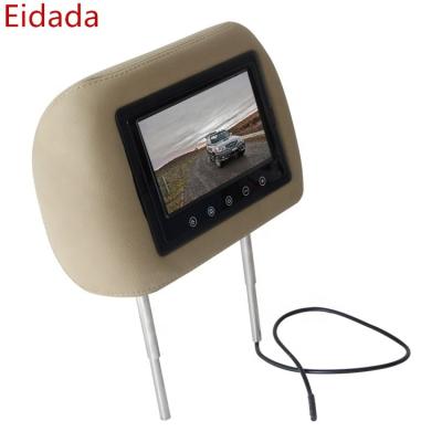 China Factory Sale Remote Control 9 Inch Car LCD Touch Button Headrest Monitor With 2 AV In Car Screen for sale