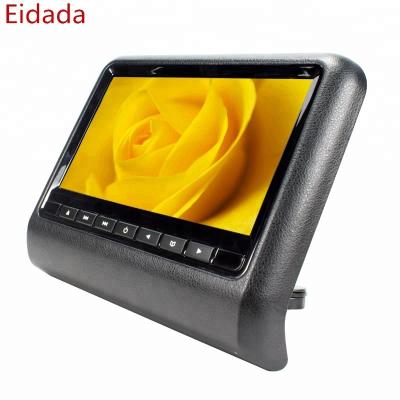 China Eidada-997DVD+AV Remote Control Universal 9 Inch Rear Seat Car LCD Headrest Monitor Car DVD Player With USB SD FM Play for sale