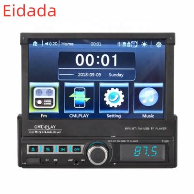 China 7 Inch 7110S Universal Touch Screen Car BT Player Stretch Screen Machine Stereo Electronic Telescoping All-in-One Car MP5 Player for sale