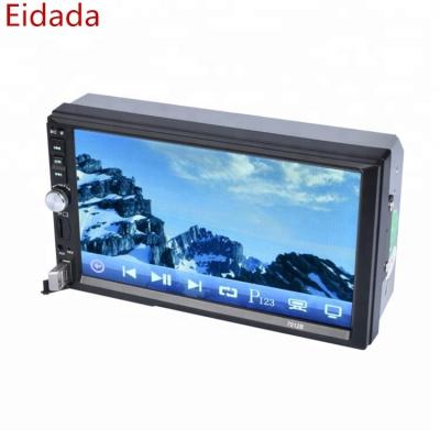 China Support 7012B 7 Inch HD Touch Screen Double Din Car Radio Multi-Language Stereo Video MP5 Player for sale