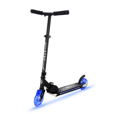 China Light Up Wheels & Deck Aero Mobility Hot Sale Neon Scooter Aluminum Kick Scooter 2 Wheels Scooter With RGB lights for sale