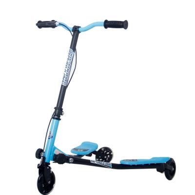 China Polyurethane Junior Sporter Scooter 3Wheels Swing And Slide Winged Push Pedal-powered Tri Flicker Scooter For Boys for sale