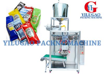 China 304 Stainless Steel Filling Sealing Cutting Multiline Packing Machine For Tomato Paste / Liquid for sale