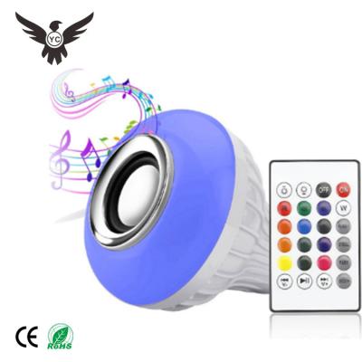 China Home lighting; Part ; Gymnasium; Rod ; KTV; 2020 New E27 12W RGB LED Lamp Music Light Multicolor Light Color Changing Remote Control RGB LED Light Bulb for sale