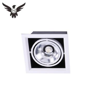 China Traditional high quality led indoor residential lighting recessed 30w 60w 90w adjustable dimmable graphite grill downlight for sale