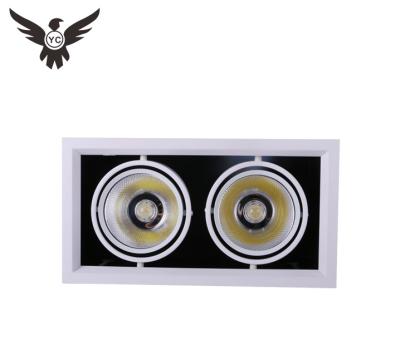 China Traditional Patent Product Led Grill Down Lights 30wx2 60w Adjustable Ceiling LED Grille Light for sale