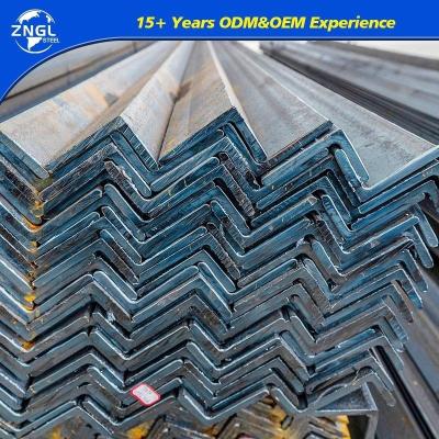 China 80-200mm Depth Carbon ISO Angle Steel ASTM A36 A53 Q235 Q345 A572 S355jr S235 Galvanized Iron L Shape for Production for sale