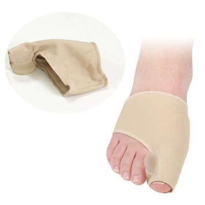 China Breathable Stretchable Cushion Silicone Gel Bunion Metatarsal Sleeve With Big Toe Separator for sale