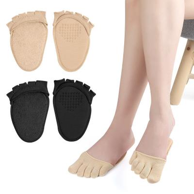 China Wholesale Women's Anti-Fault Women's Wholesale Women's High Heels Socks Comfortable Non-slip Palm Five Finger Sweat-absorbing Wear-resistant Socks for sale