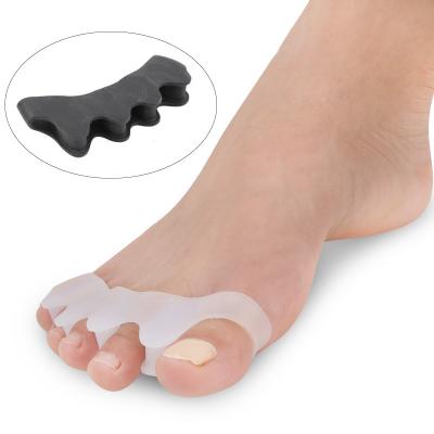 China Silicone Shoe Gel Boot Separators With Toes Stretcher Separator Five Tiptoe For Hallux Valgus Bunion Corrector for sale