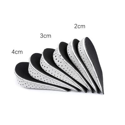 China In Shoe Breathable EVA Comfort Invisible Height Increase Shoe Lift Foam Heel Cushion Pad With Optional Sizes Boosts Insole for sale