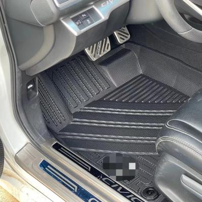 China Factory Price Business Improve Driving Safety Universal Car Floor Mats 5D PVC Anti Slip Auto Floor Mats for sale