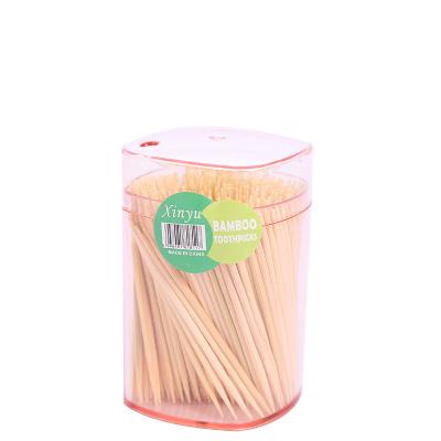 China Transparent Single Stain Disposable Bamboo Household Toothpicks Drop-Resistant Disposable Bamboo Toothpicks for sale