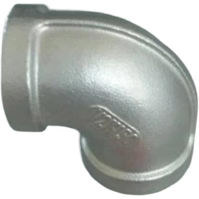 China Stainless Steel 304 316 304 316 Stainless Steel 90 Degree Threaded Elbow Cast Female Threaded Elbow for sale